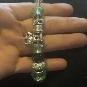 Pandora bracelet with mixed 925 beads